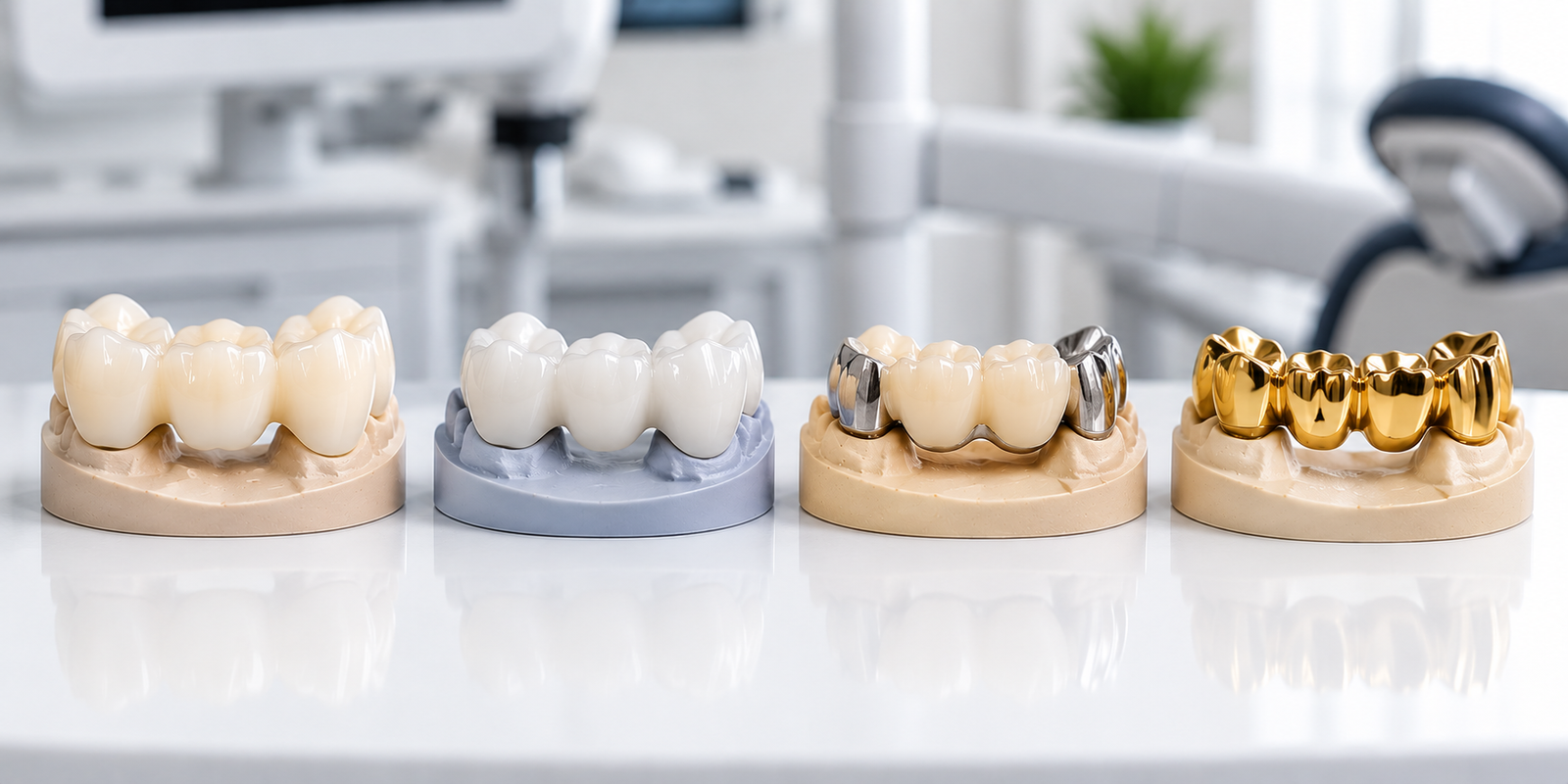 Dental bridge restorative materials